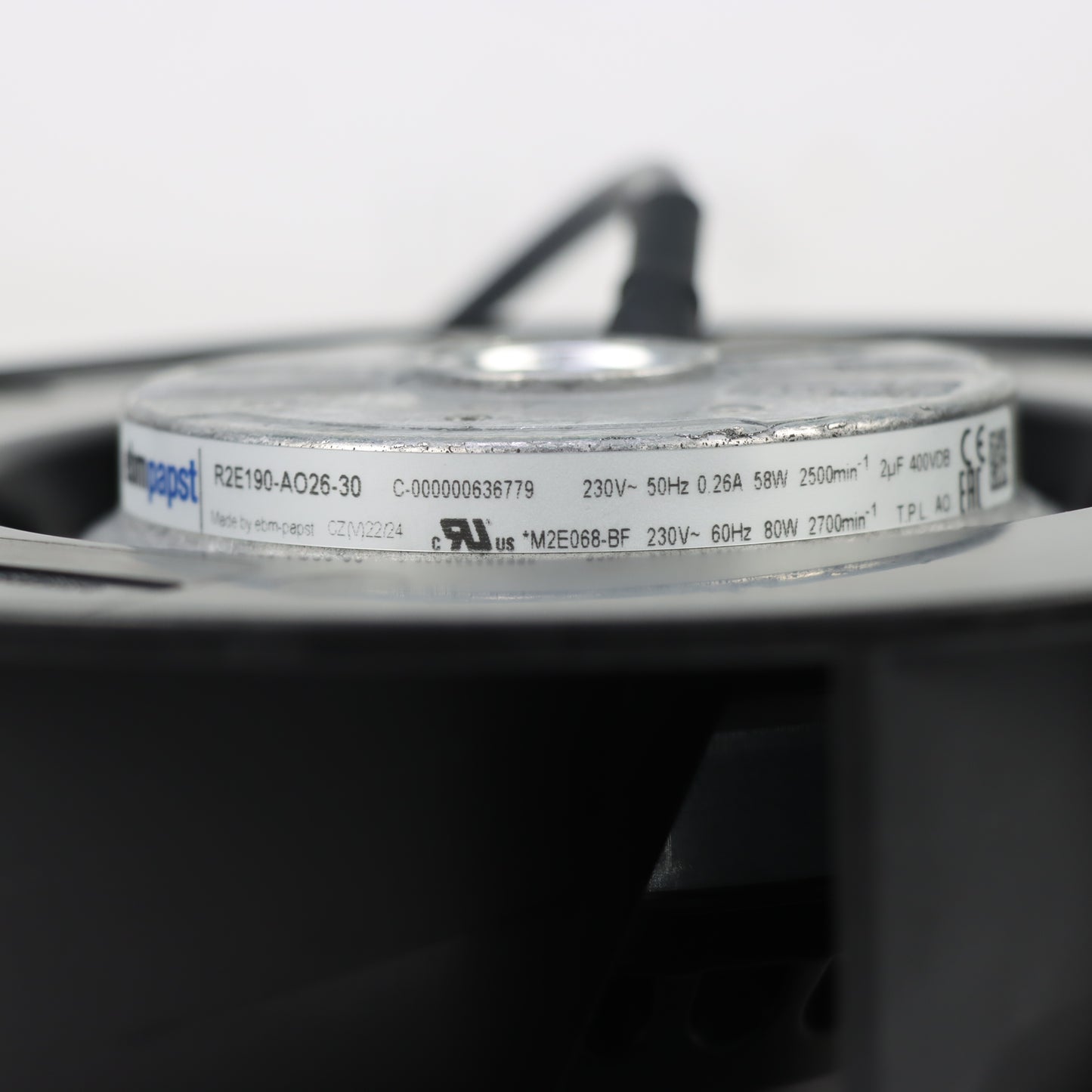 R2E190-AO26-30 Centrifugal Fan 240Pa | ebm-papst