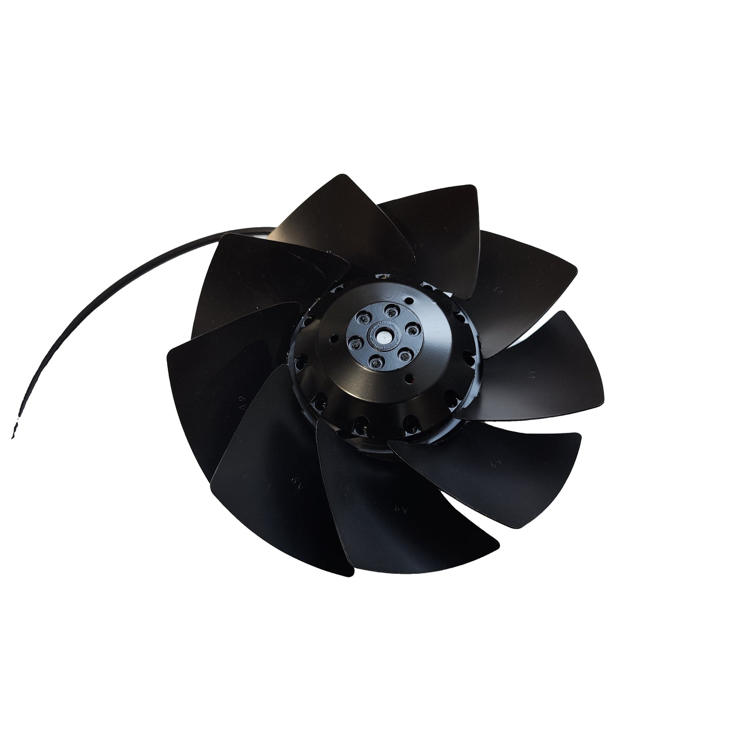 Side view of ebm-papst A2E200-AI38-01 axial fan