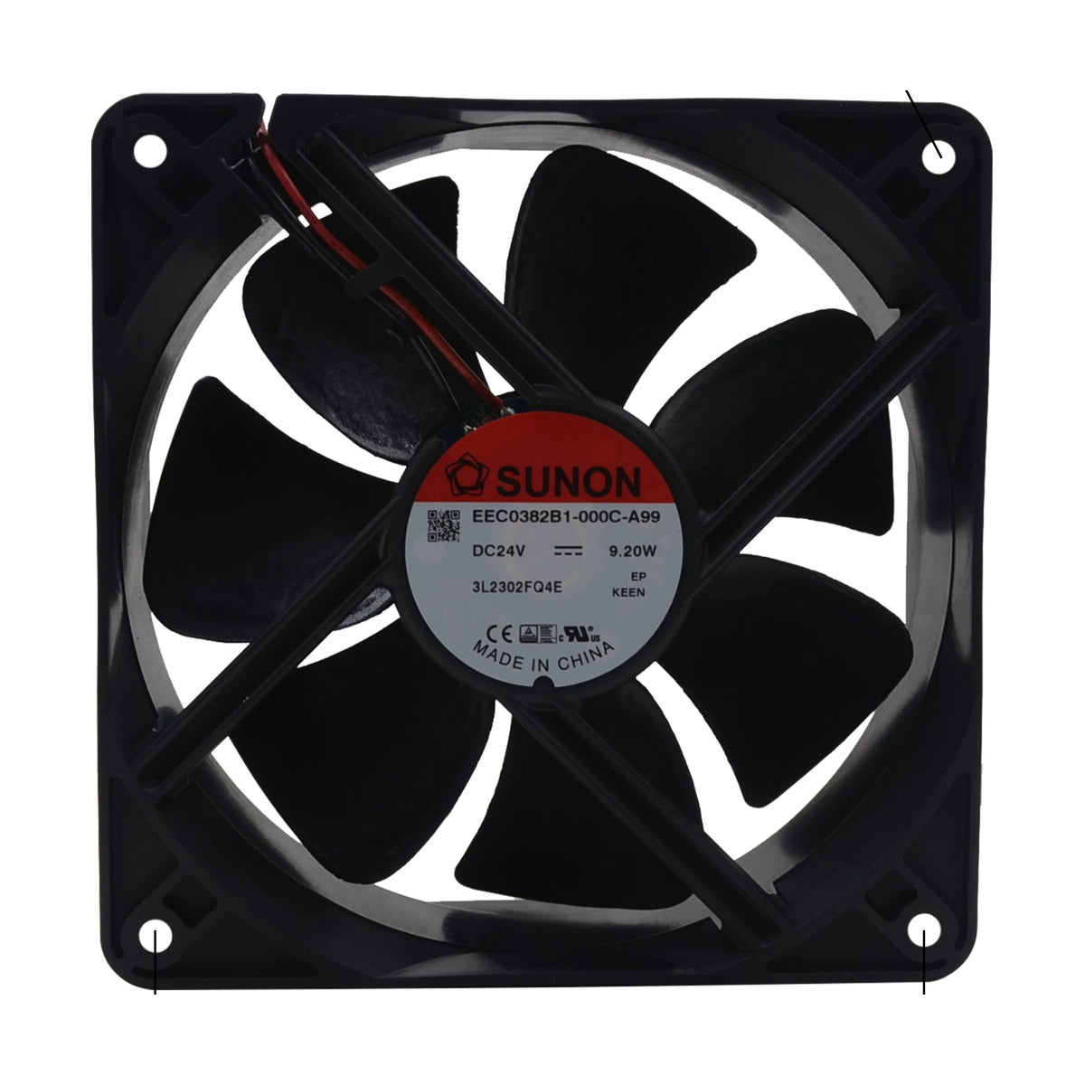 SUNON 24V DC EEC0382B1-000C-A99 Axial Fan 120*120*38mm product image