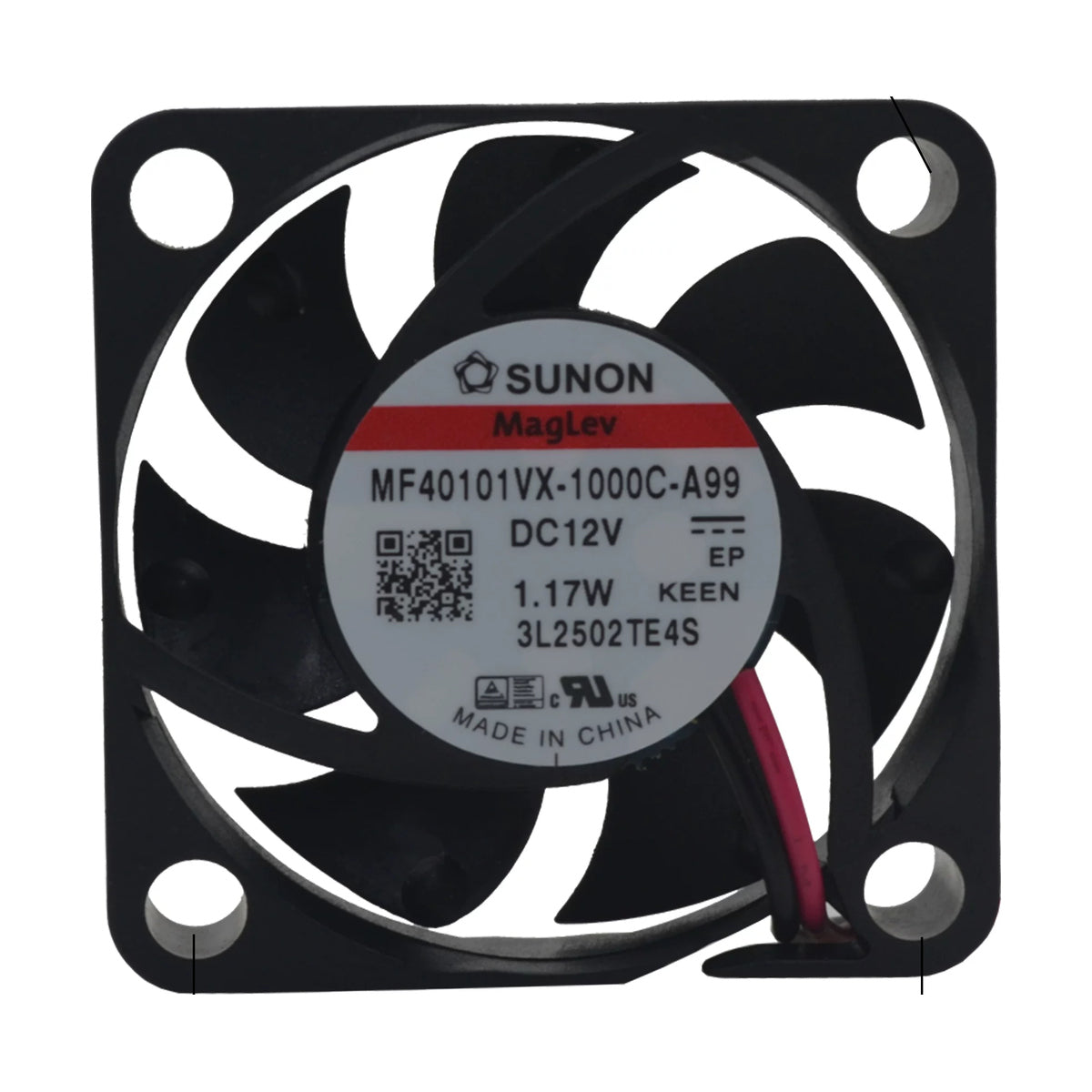 SUNON 12V DC MF40101VX-1000C-A99 Axial Fan 40*40*10mm product image