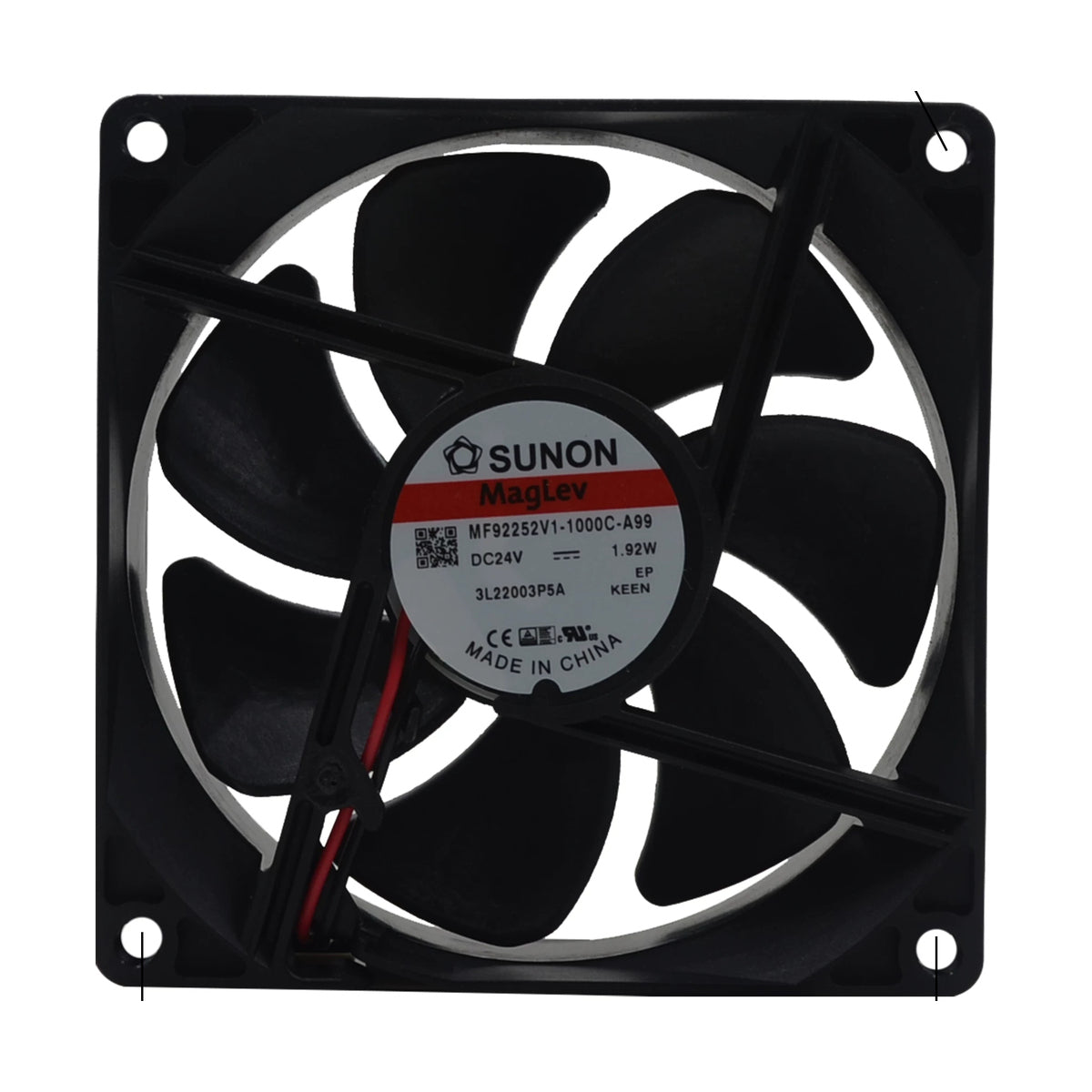 SUNON 24V DC MF92252V1-1000C-A99 Axial Fan 92*92*25mm product image
