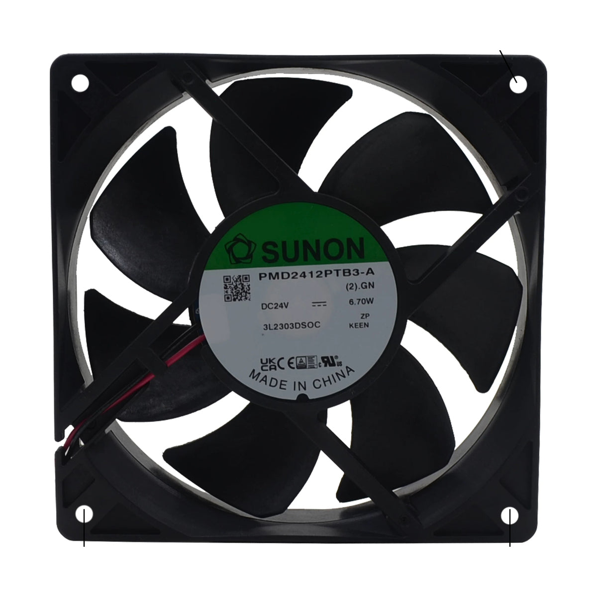 SUNON 24V DC PMD2412PTB3-A Axial Fan 120*120*25mm product image