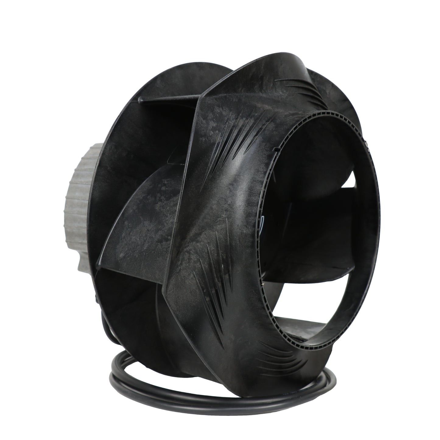 Side view of ebm-papst R3G250-PR17-W9/G01 centrifugal fan