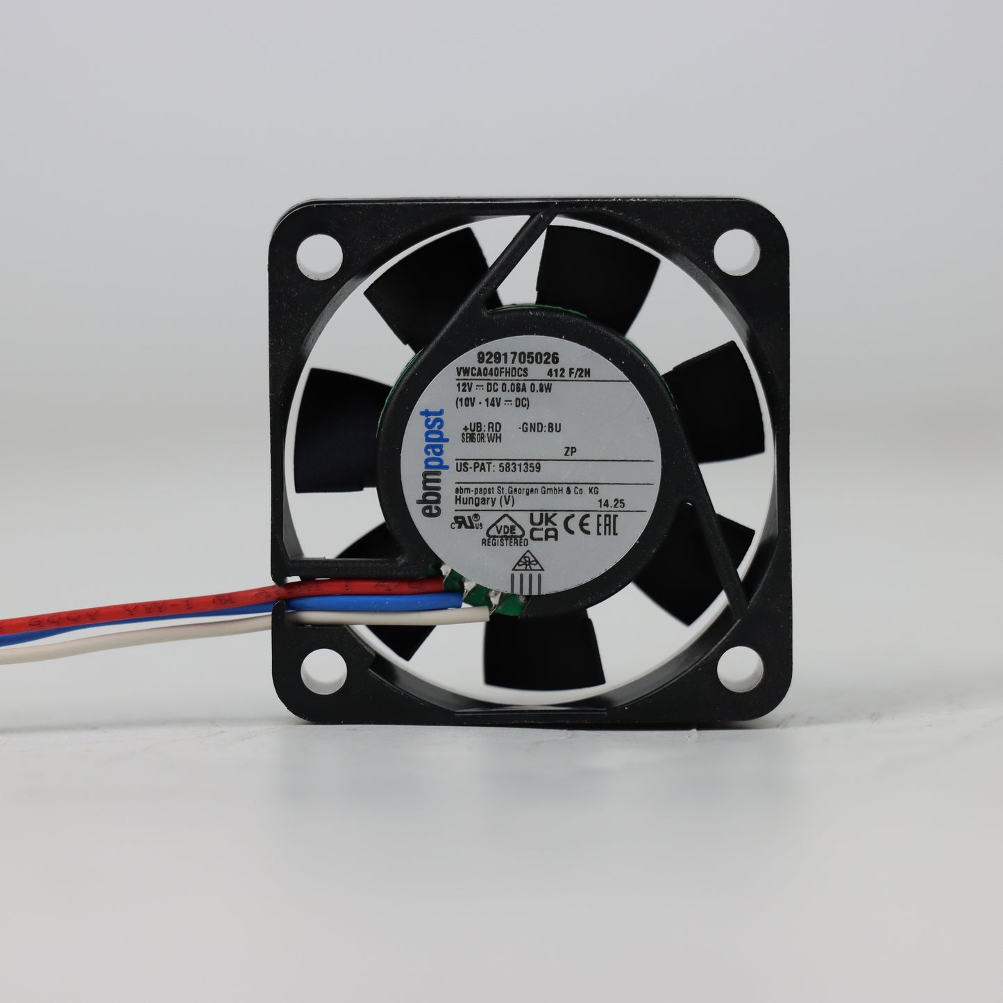 Compact Fan ebm-papst 412F/2H 40Pa
