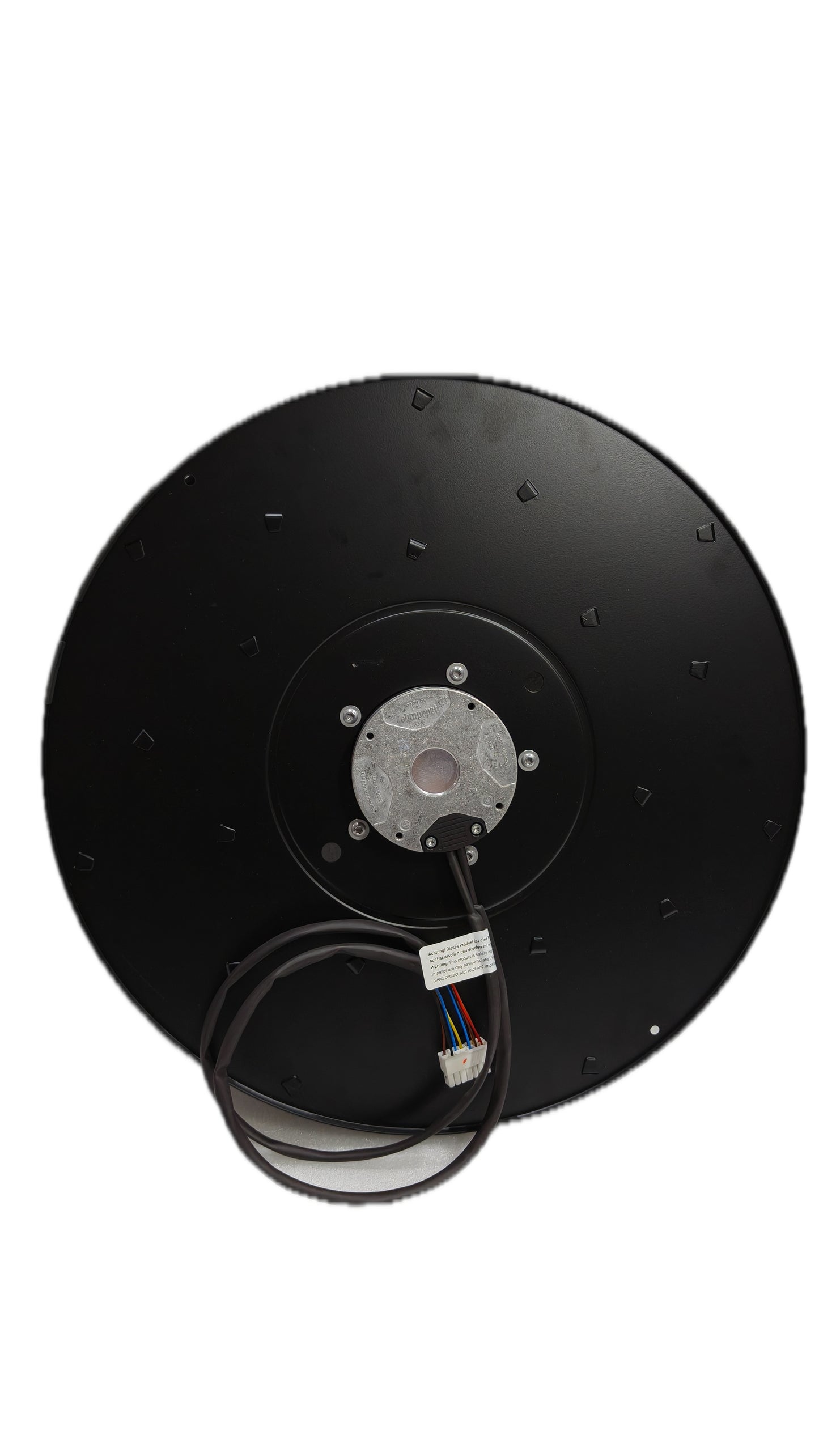 Back view of ebm-papst R3G470-AB05-24 centrifugal fan