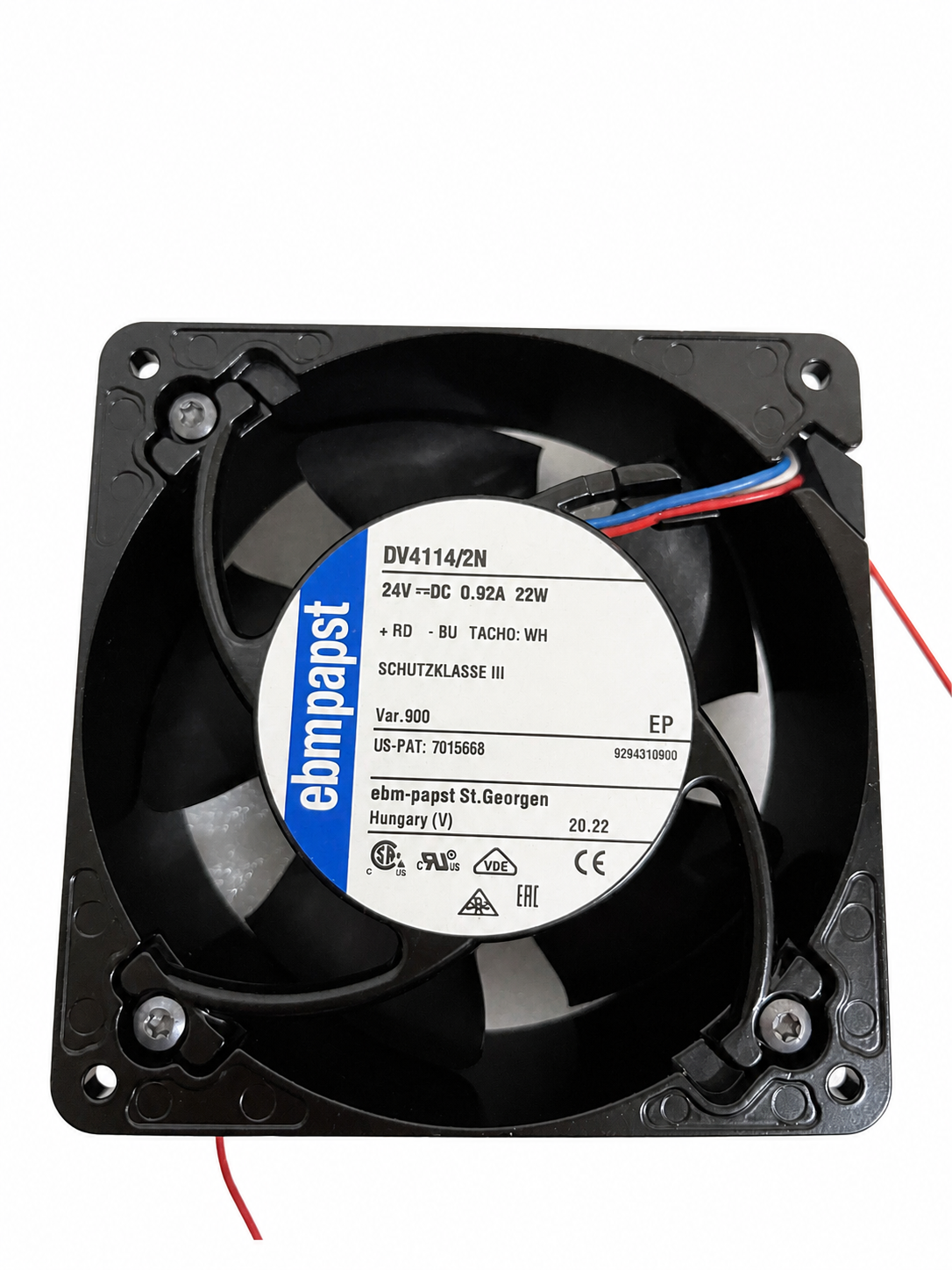 Compact Fan DV4114/2N 119*119*38mm 280m³/h - ebm-papst