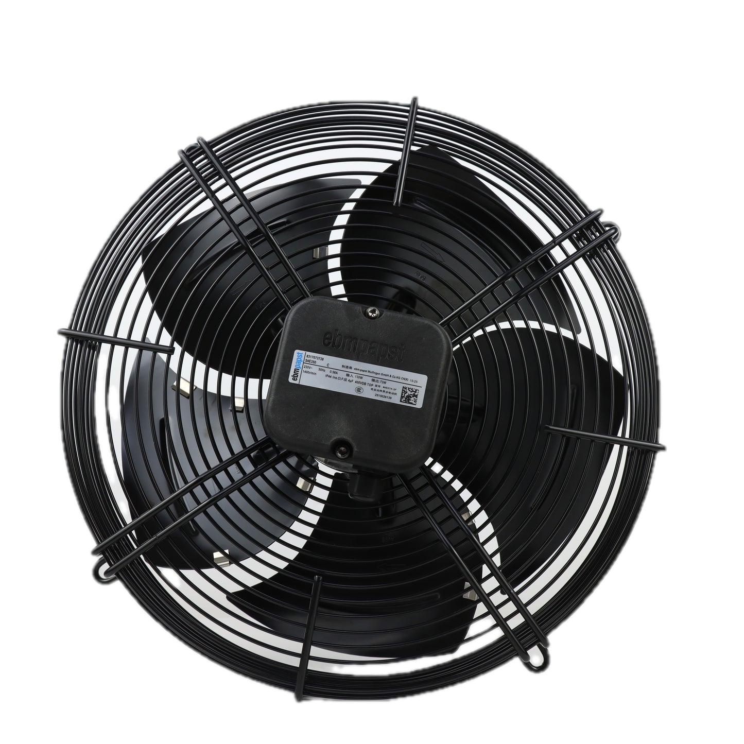 Back view of ebm-papst S4E350-8317073738 axial fan
