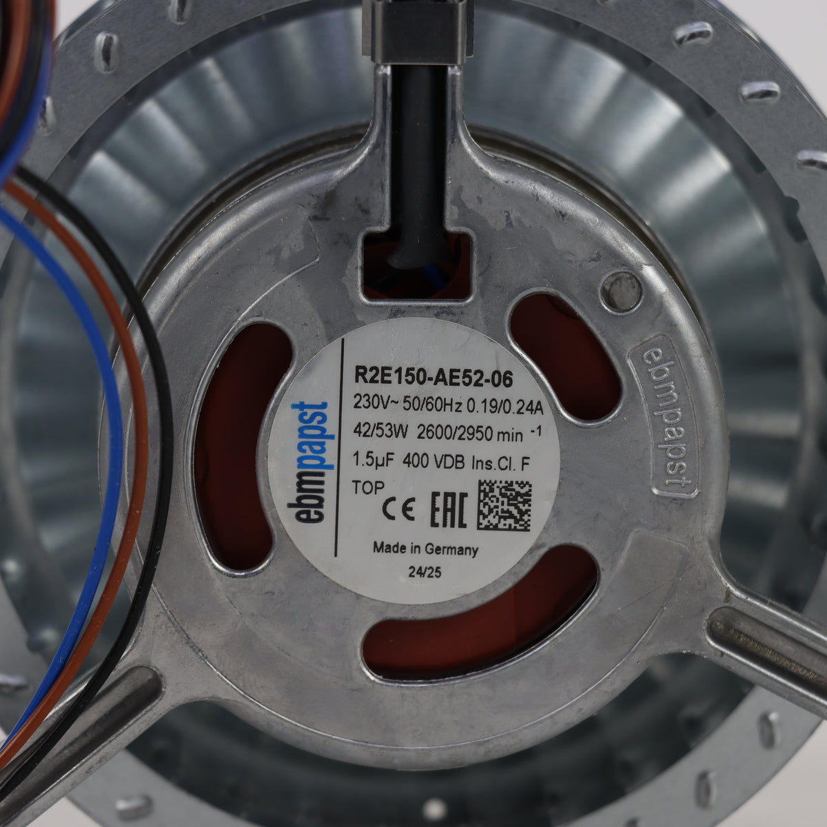 R2E150-AE52-06 2600RPM Centrifugal Fan by ebm-papst