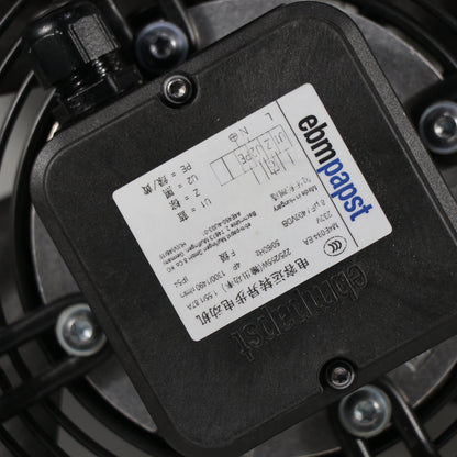 Nameplate detail of ebm-papst S4E450-AU03-01/C01 axial fan