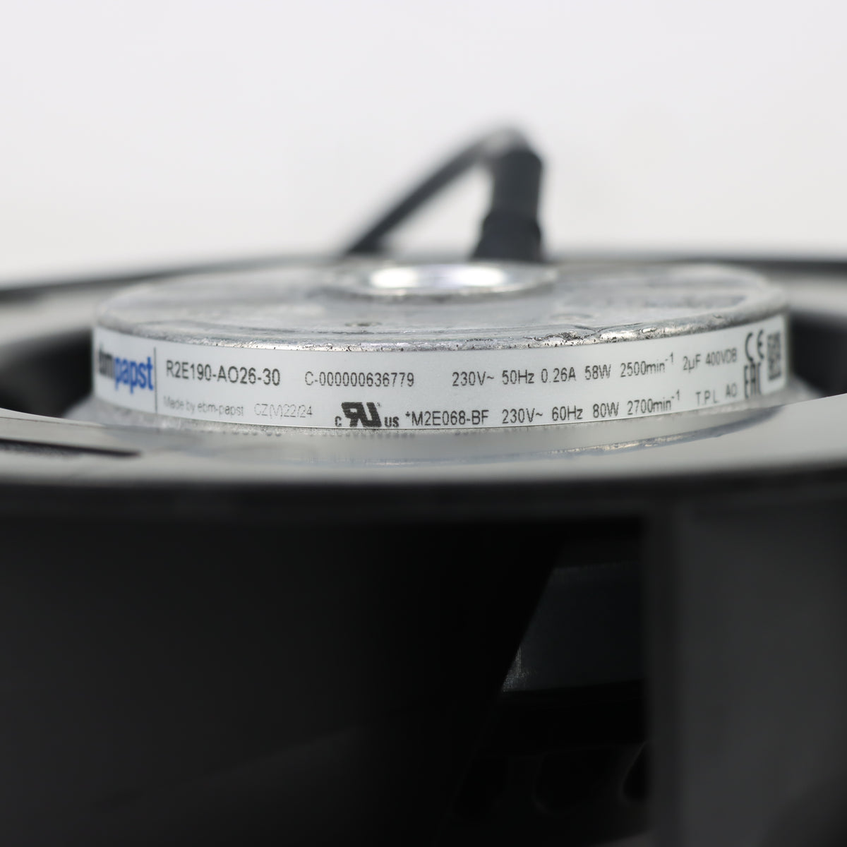 R2E190-AO26-30 Centrifugal Fan 240Pa | ebm-papst