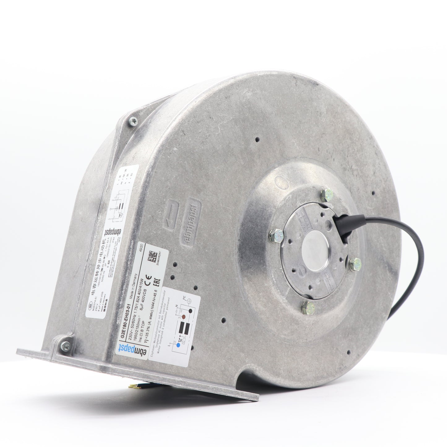 G2E180-EH03-01 Centrifugal Fan 1950RPM | ebm-papst