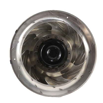 Front view of ebm-papst R3G500-AG25-01 centrifugal fan