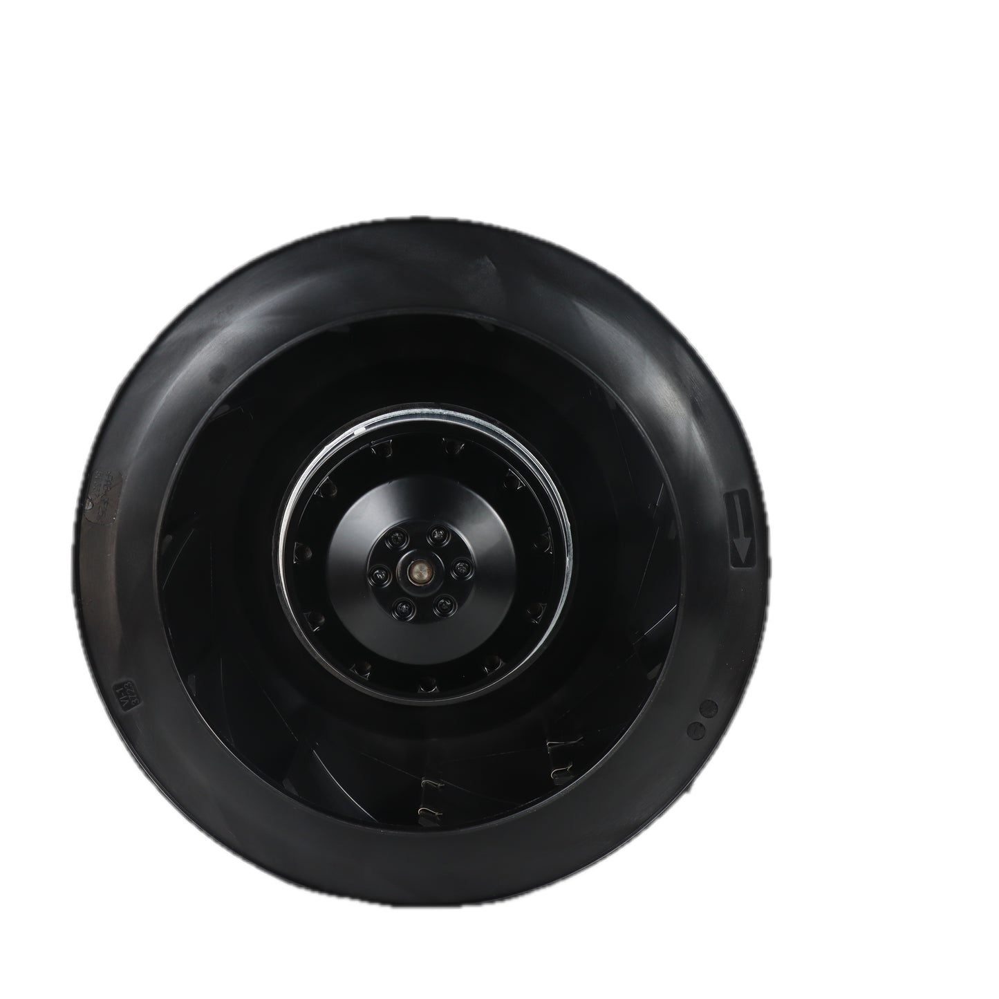 Front view of ebm-papst R2E220-AA40-80 centrifugal fan