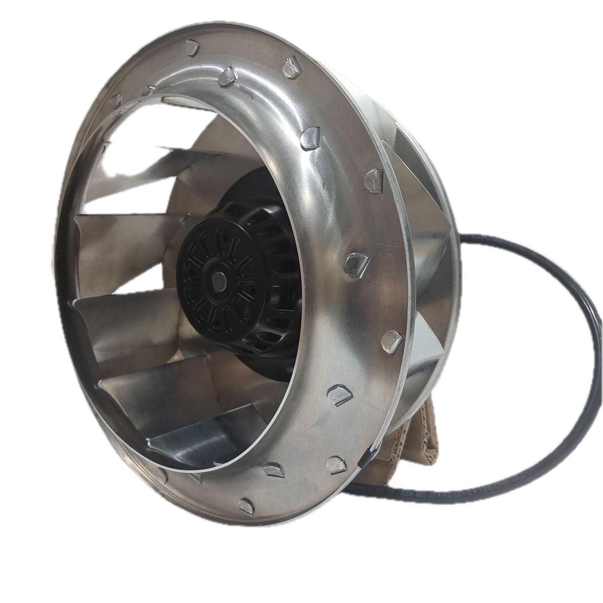 Side view of ebm-papst R2D270-AB12-09 centrifugal fan
