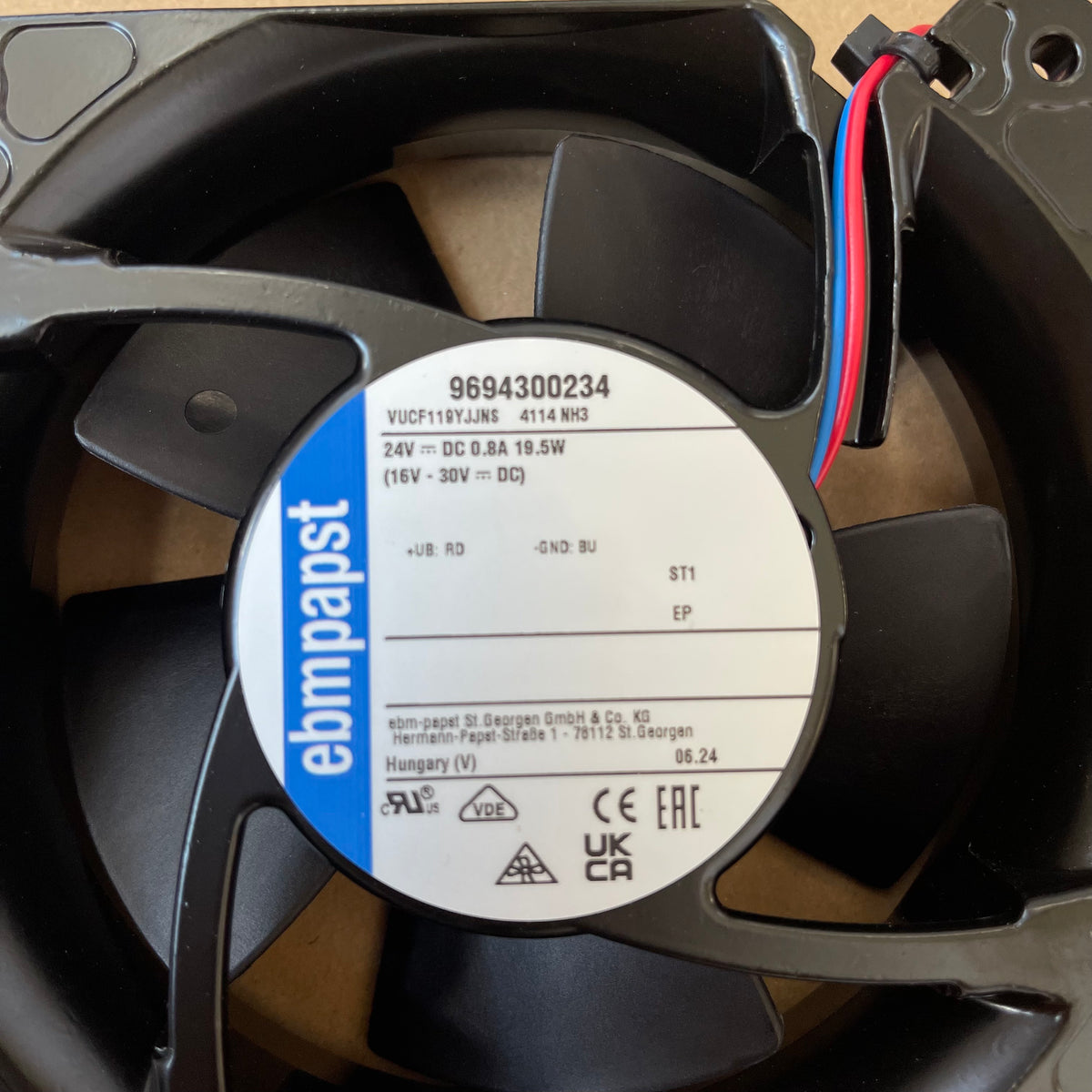 ebm-papst 19.5W 4114NH3 Compact Fan 24V