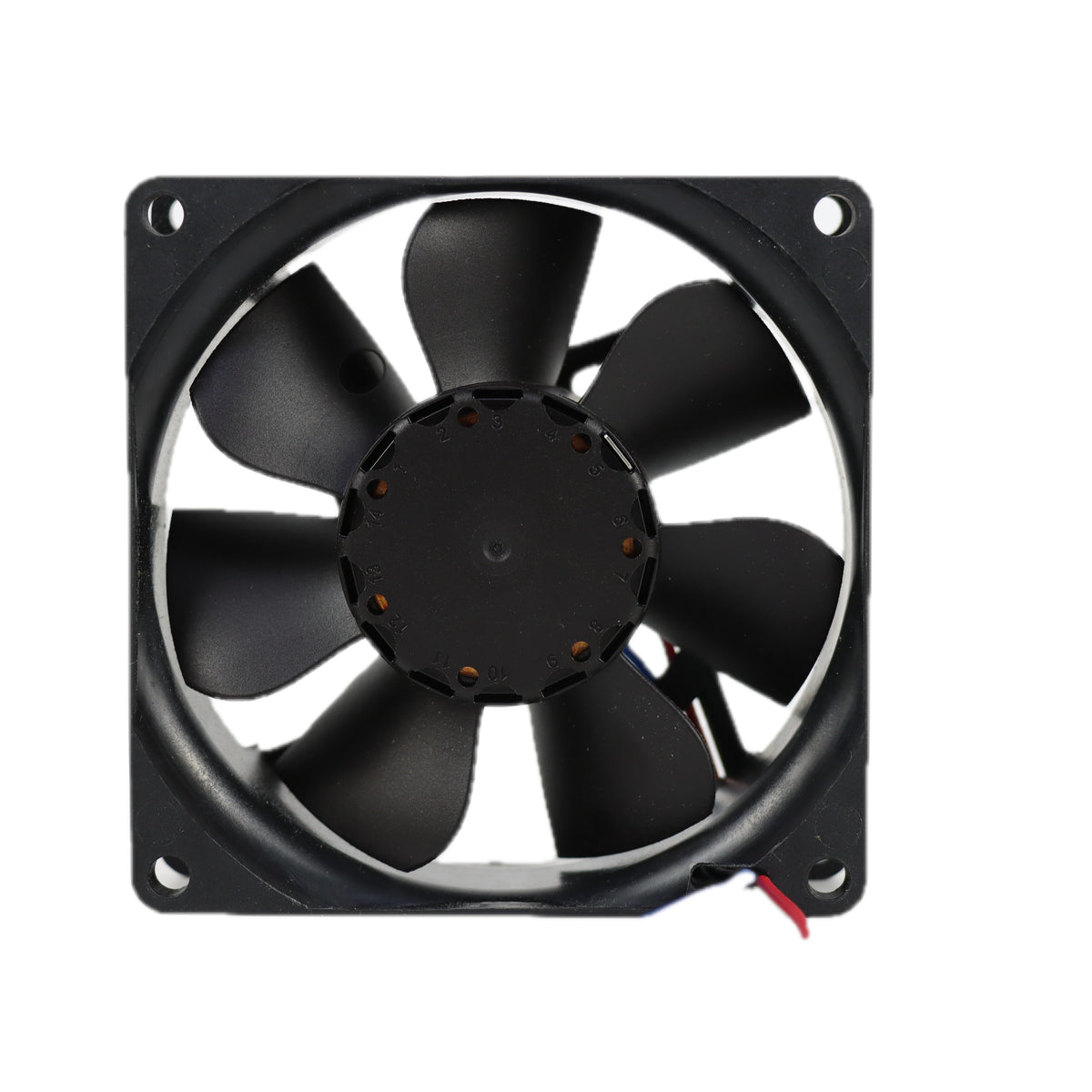 Front view of ebm-papst 8414NH compact fan