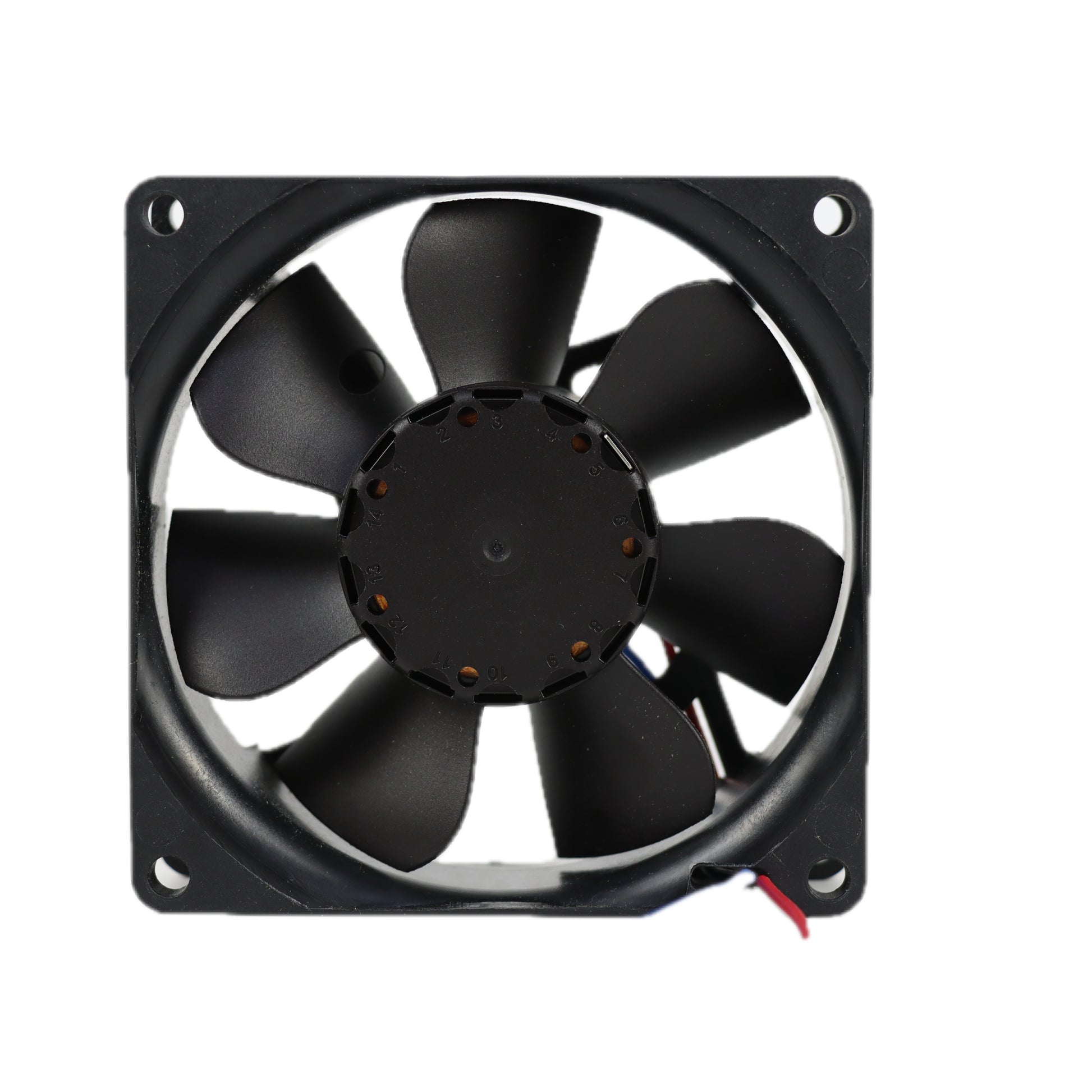 Front view of ebm-papst 8414NH compact fan