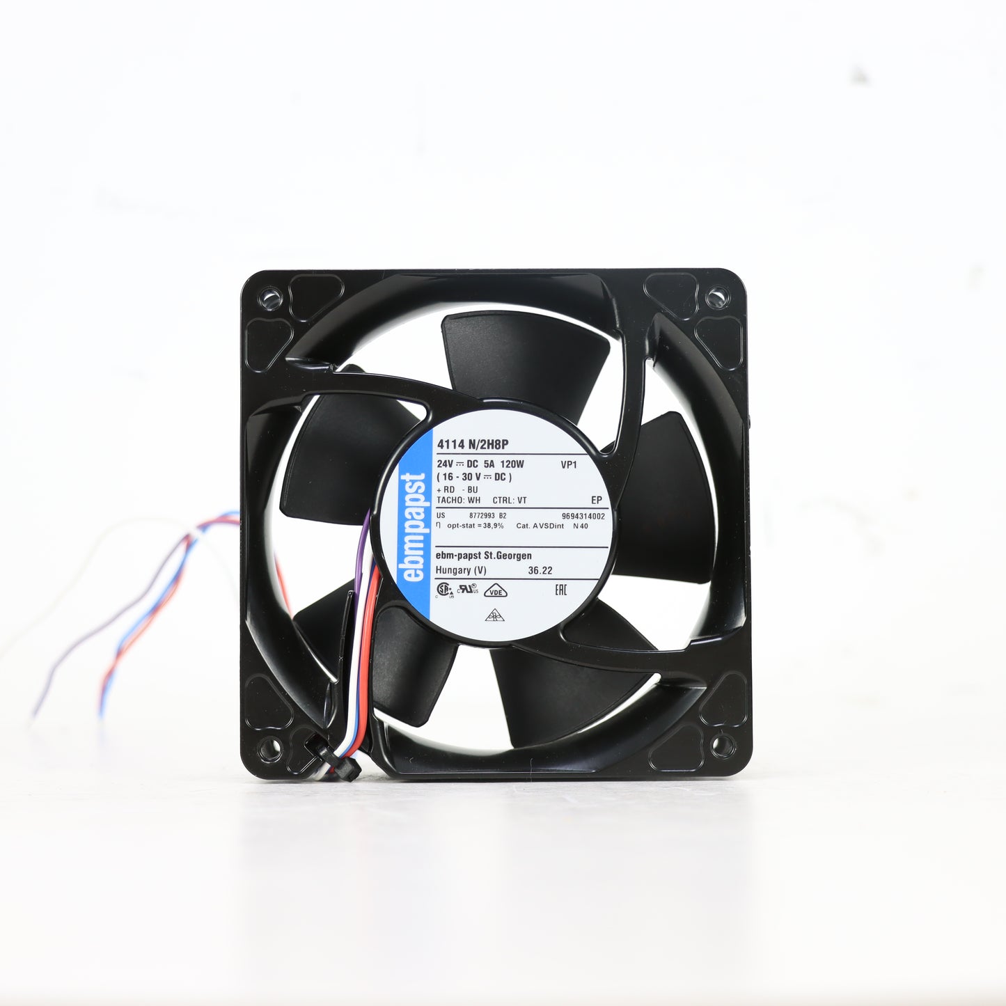 ebm-papst 120W 4114N/2H8P Compact Fan 1250Pa