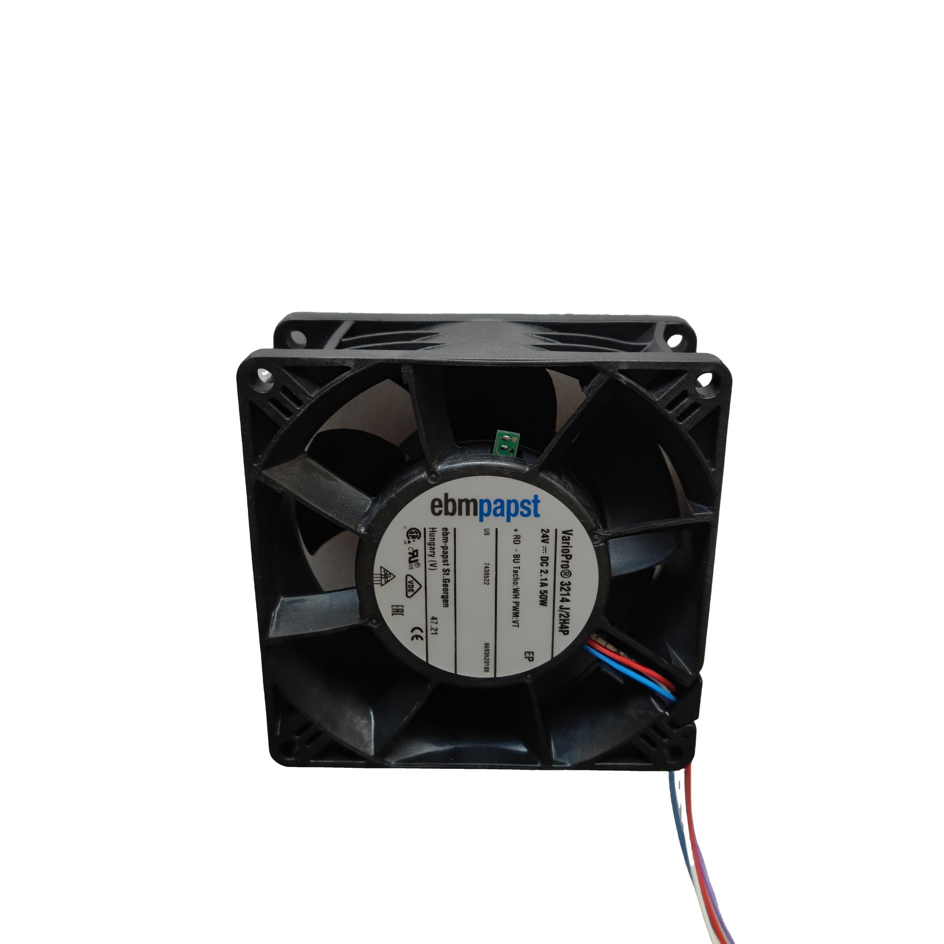 Back view of ebm-papst 3214J/2H4P compact fan