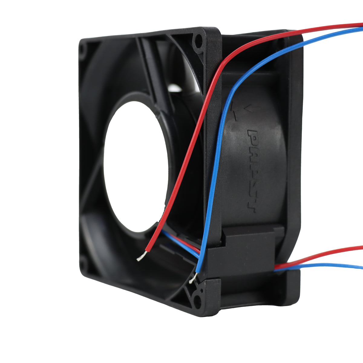 Side view of ebm-papst 3214JH3-195 compact fan