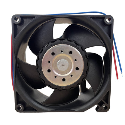 Front view of ebm-papst 3214JN compact fan