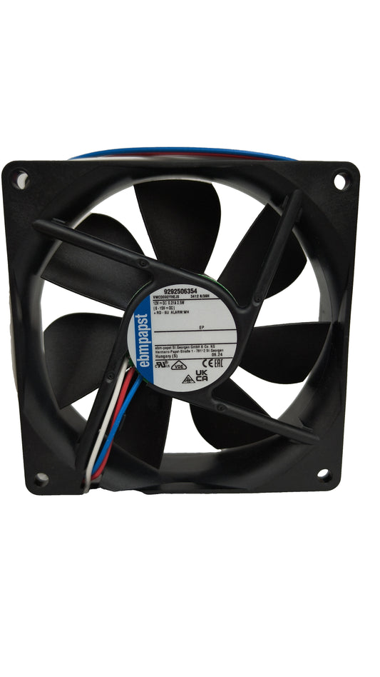 Front view of ebm-papst 3412N/39H compact fan