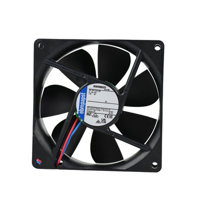 Front view of ebm-papst 3412NH compact fan