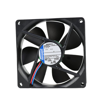Front view of ebm-papst 3412NHH compact fan