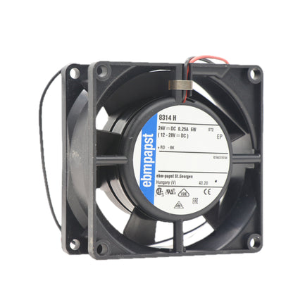 Back view of ebm-papst 8314H compact fan