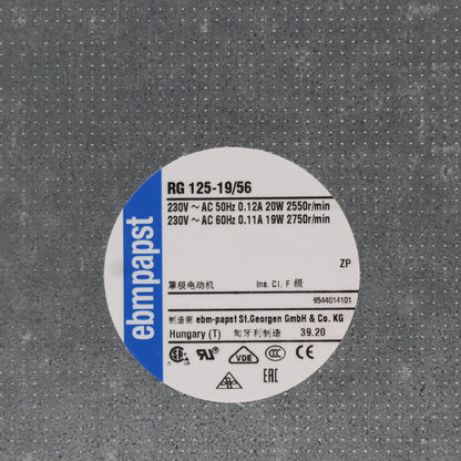 Centrifugal Fan ebm-papst RG125-19/56 80m³/h