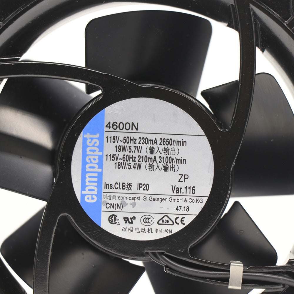 Compact Fan 4600N-466 115V 119*119*38mm - ebm-papst