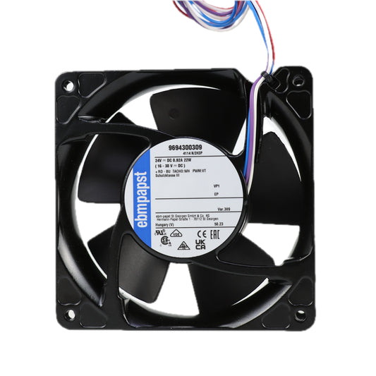 Back view of ebm-papst 4114N/2H3P-309 industrial fan