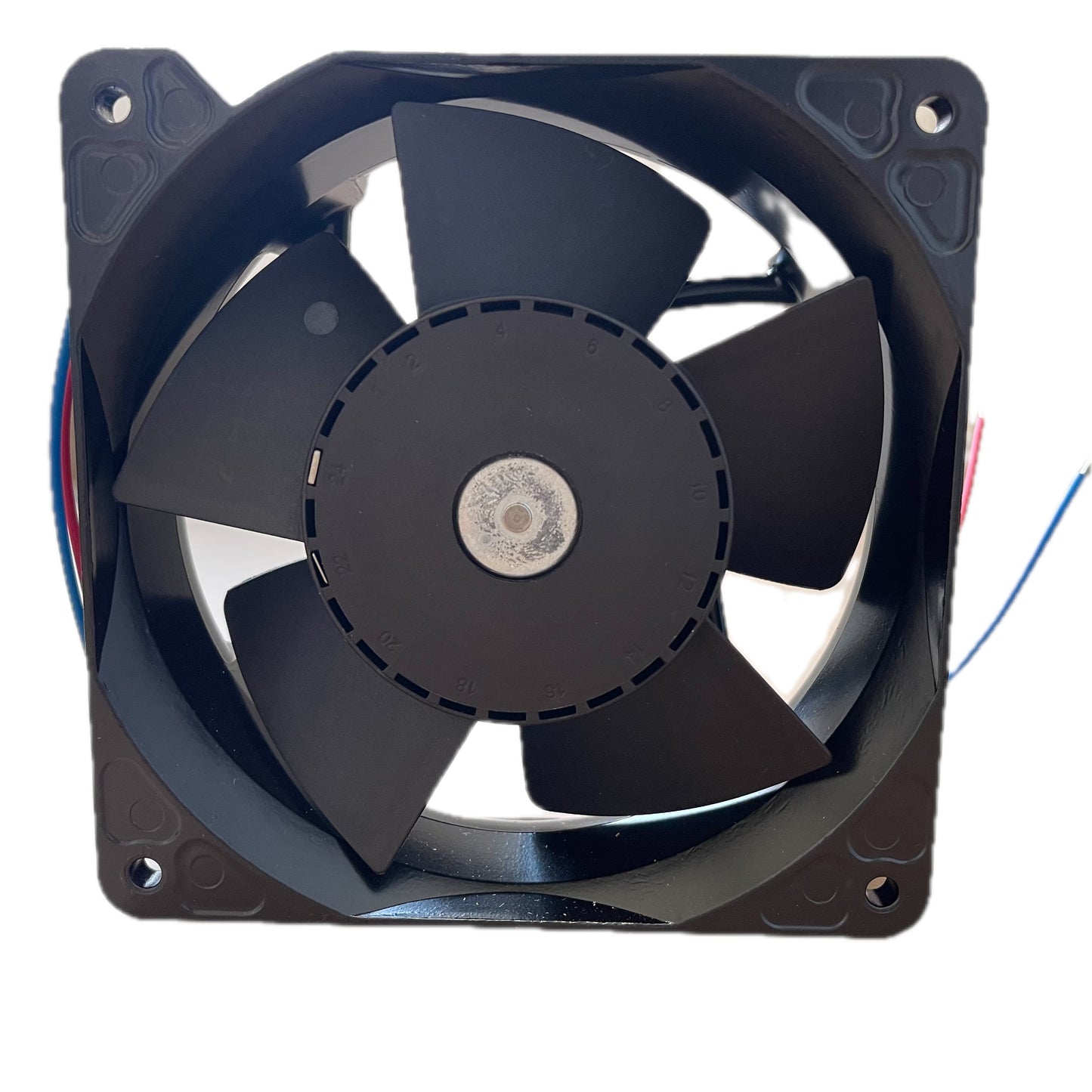 Front view of ebm-papst 4114NHH compact fan