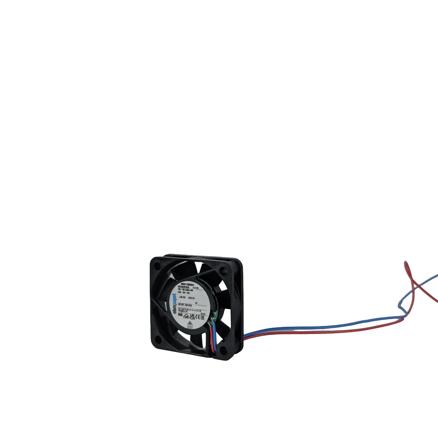 Back view of ebm-papst 412FH compact fan