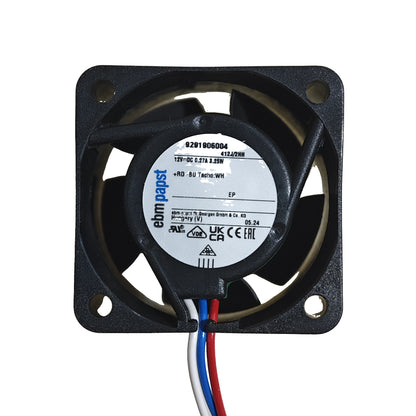 Front view of ebm-papst 412J/2HH compact fan