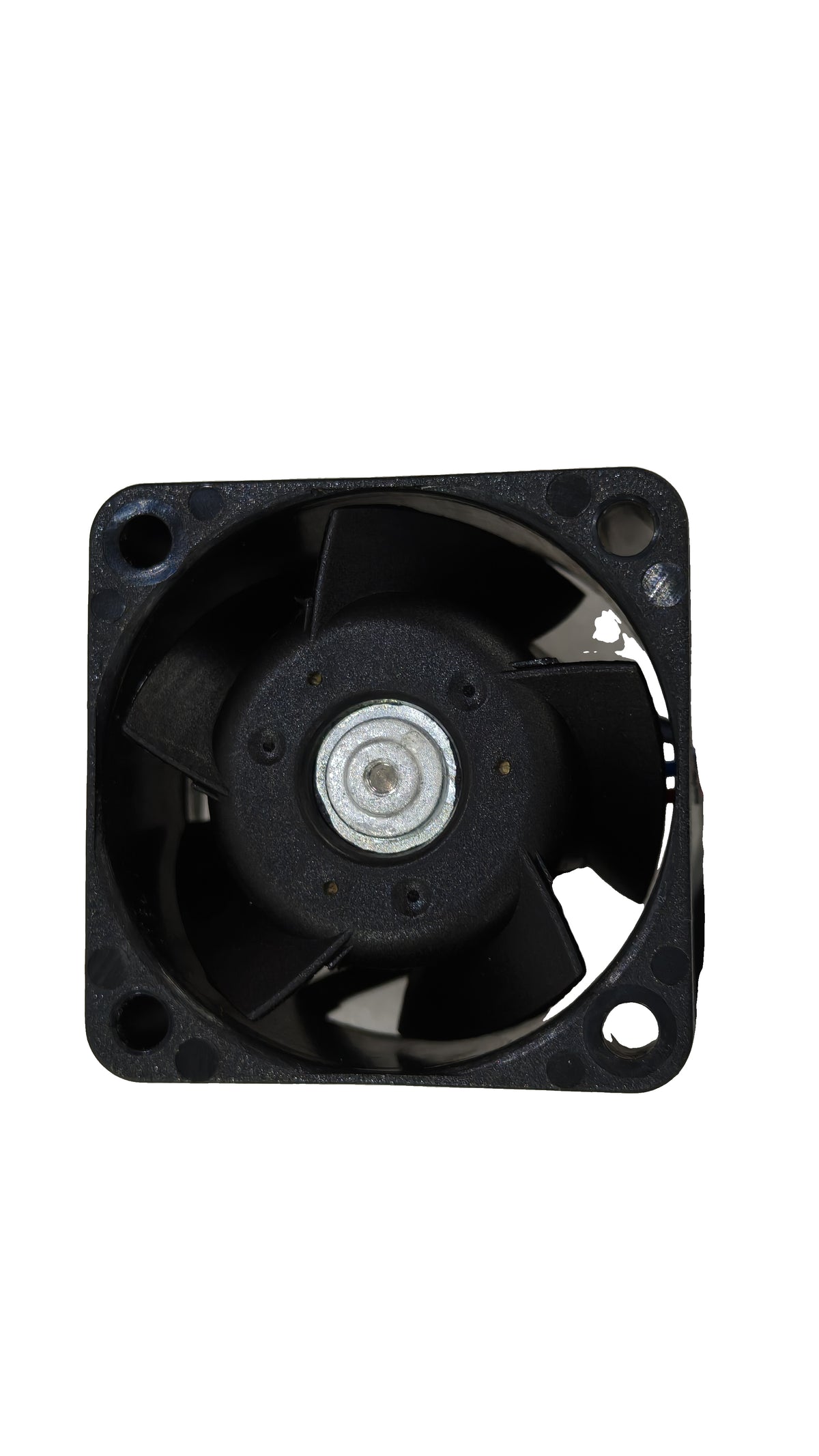 Front view of ebm-papst 412JHH compact fan