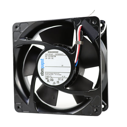 Front view of ebm-papst 4184N/17X compact fan