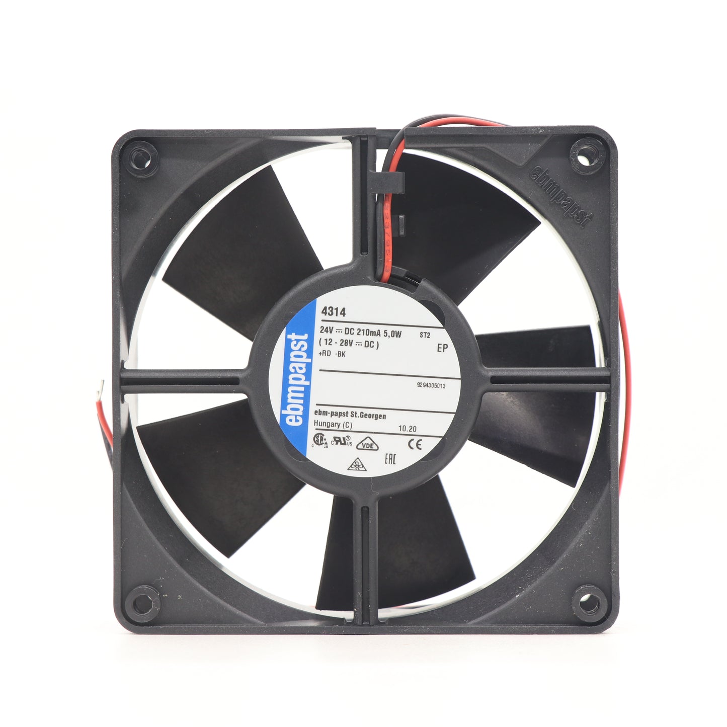 ebmpapst 4314 Compact Fan 24V 170m³/h for Telecommunication Equipment