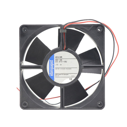 Front view of ebm-papst 4314HR compact fan