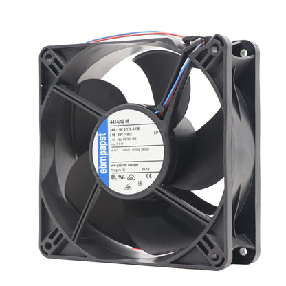 Front view of ebm-papst 4414/12M compact fan
