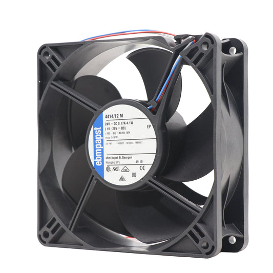 Front view of ebm-papst 4414/12M compact fan