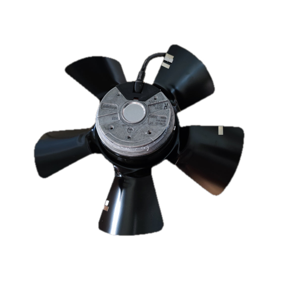 Side view of ebm-papst A2E250-AE65-02 axial fan
