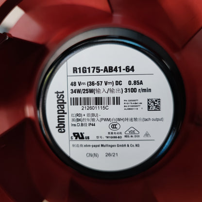 ebm-papst Centrifugal Fan R1G175-AB41-64 48V