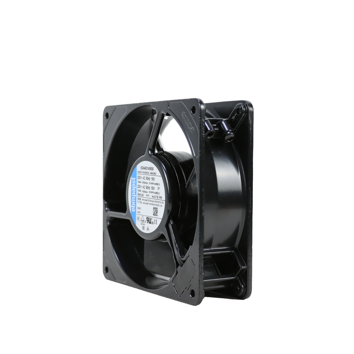 Front view of ebm-papst 4656ZWU compact fan