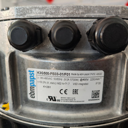 ebm-papst K3G500-PB33-01/F01 5700W 1500Pa Centrifugal Fan