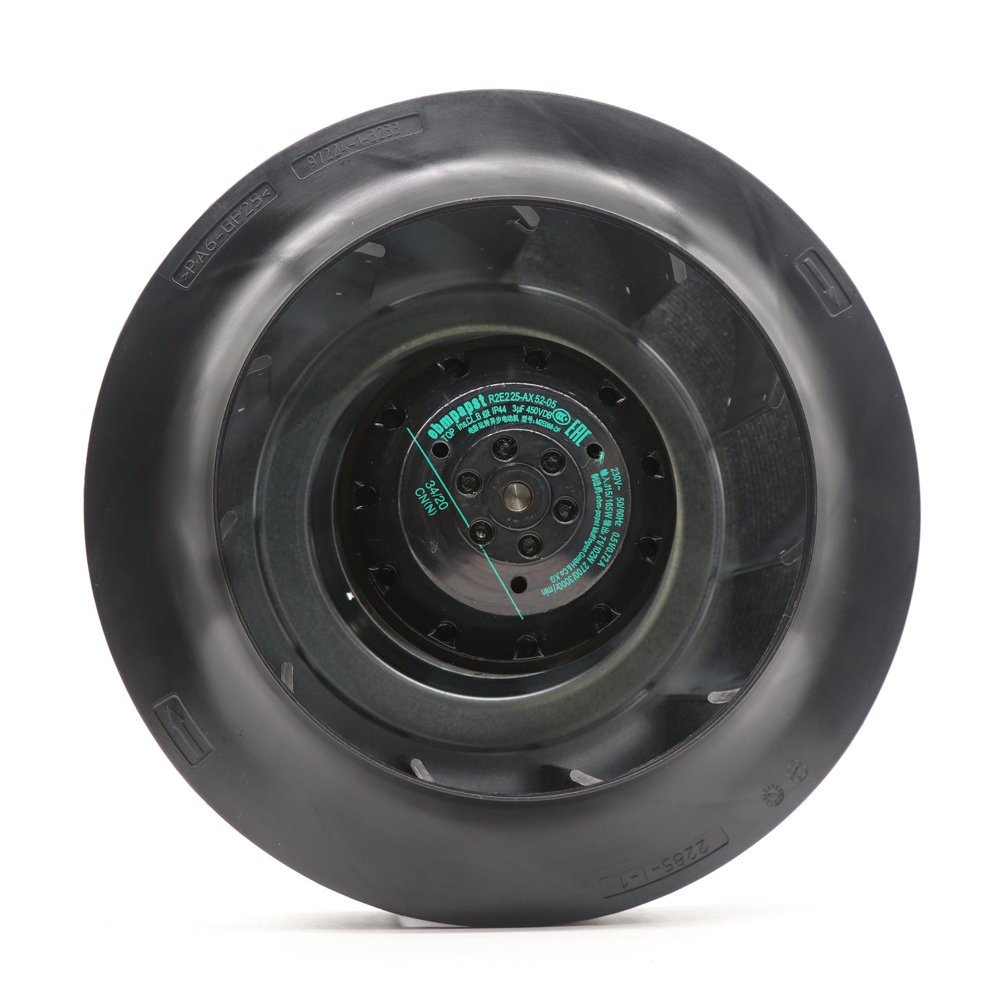 ebm-papst R2E225-AX52-05 115W 350Pa Centrifugal Fan