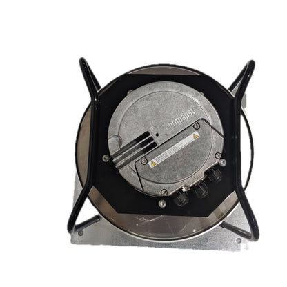 Back view of ebm-papst K3G280-AU11-C2 centrifugal fan