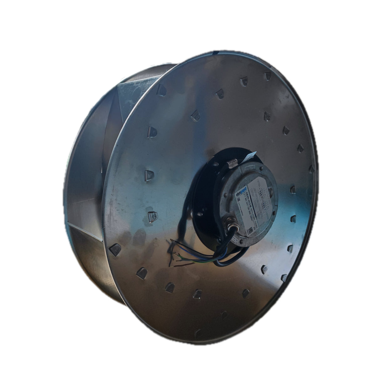 Back view of ebm-papst R4D450-AD12-06 centrifugal fan