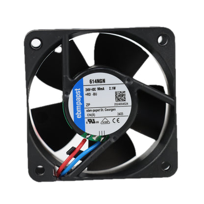 Back view of ebm-papst 614NGN compact fan