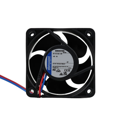 Front view of ebm-papst 622HH compact fan